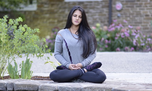Girl Meditating, Lotus Pose, Yoga, Meditation